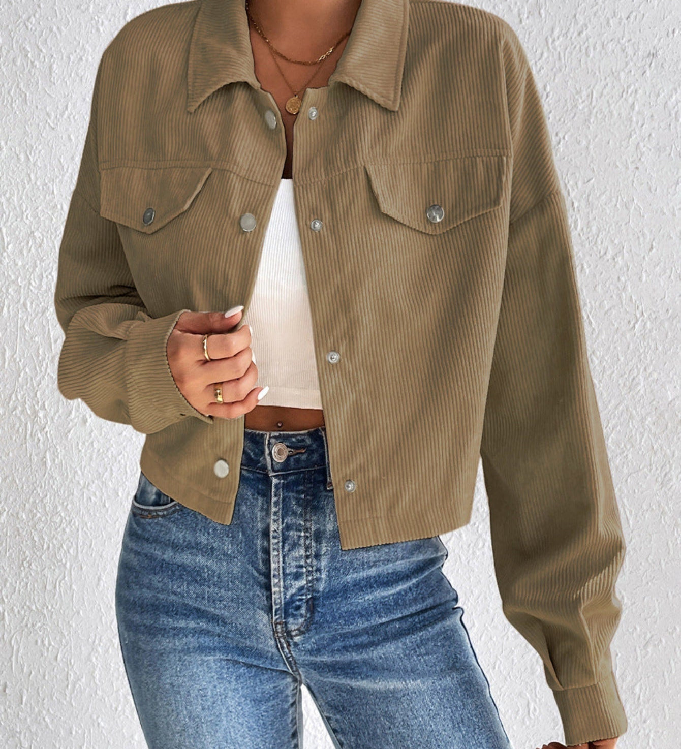 TALLULAH™ – Vintage Collared Button-Up Jacket