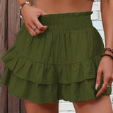 GAIL™ - Casual Ruffle Tiered Boho Shorts