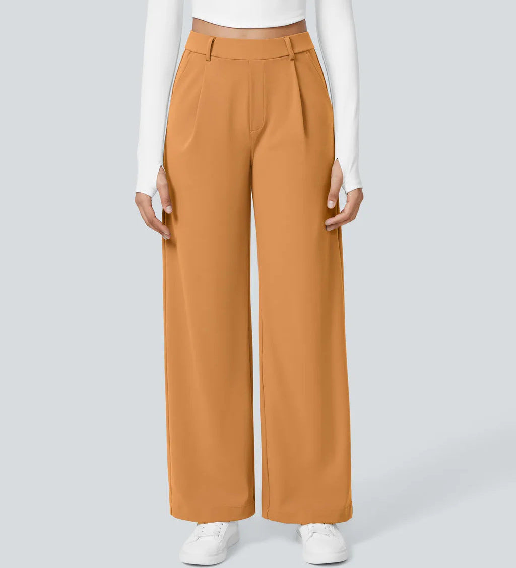 CHARMIE™ - Casual High Waist Straight Leg Pants