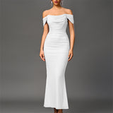 EUNOIA™ - Elegant Off Shoulder Backless Mermaid Dress