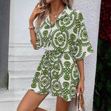 CASSIA™ - Elegant Summer Floral Boho Romper