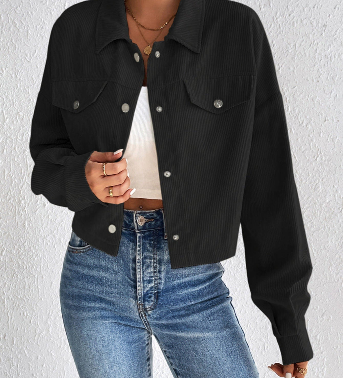 TALLULAH™ – Vintage Collared Button-Up Jacket