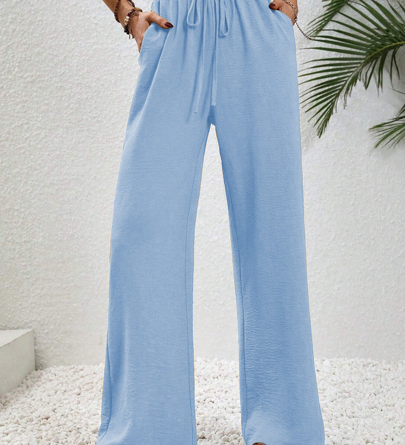 NIKU™ - Casual Wide Leg Drawstring Pants