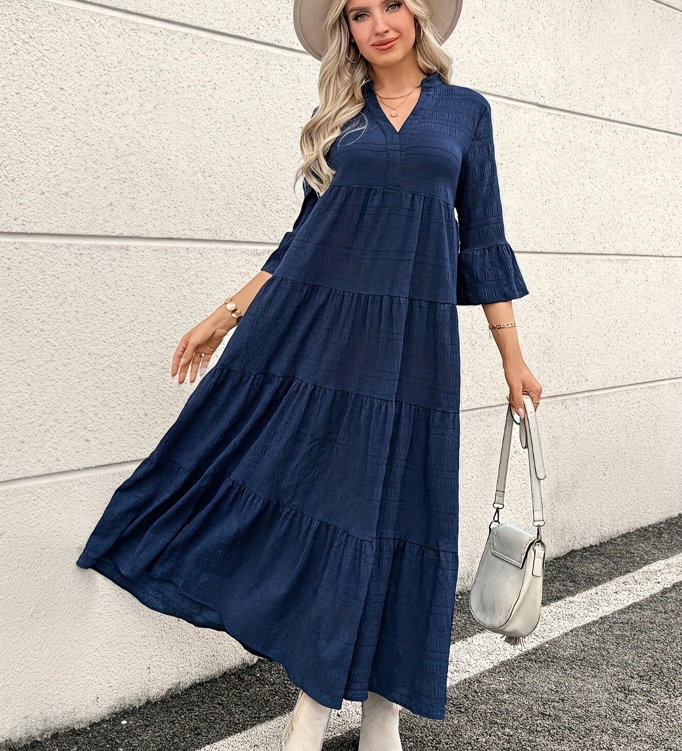 STELLA™ - Casual V-Neck Summer Maxi Dress