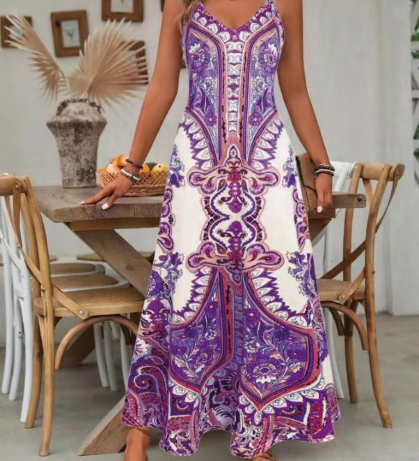 PUGAR™ - Chic Summer Sleeveless Strap Maxi Dress