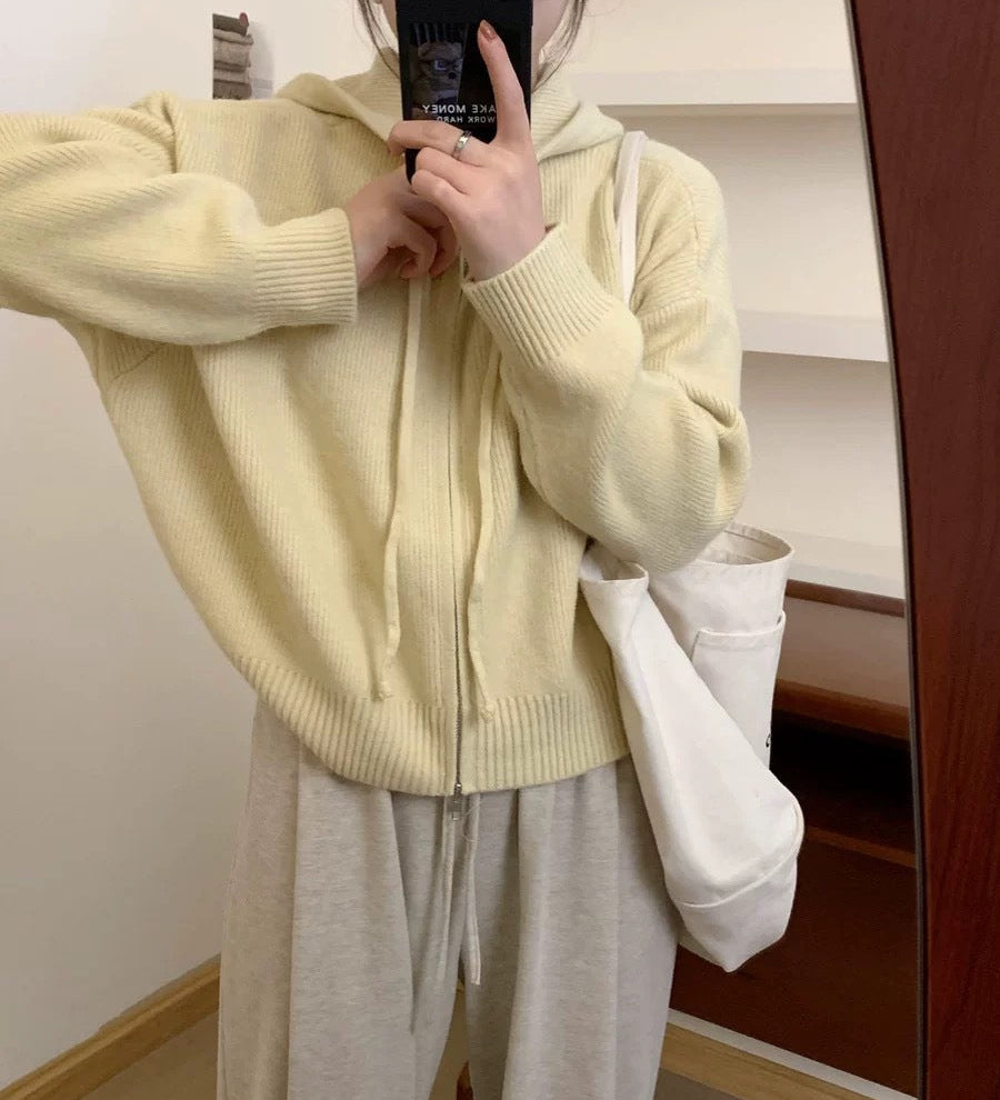 ARLENE™ – Cozy Long Sleeve Hooded Cardigan