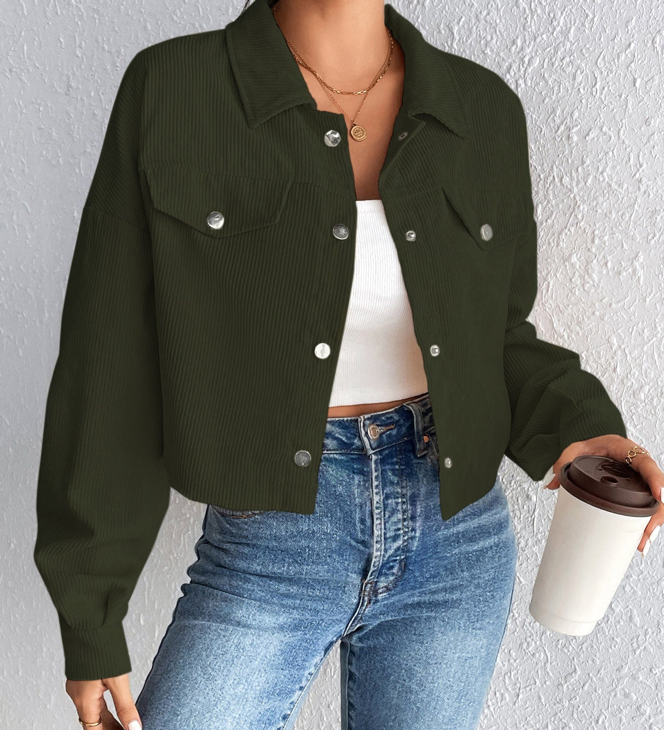 TALLULAH™ – Vintage Collared Button-Up Jacket