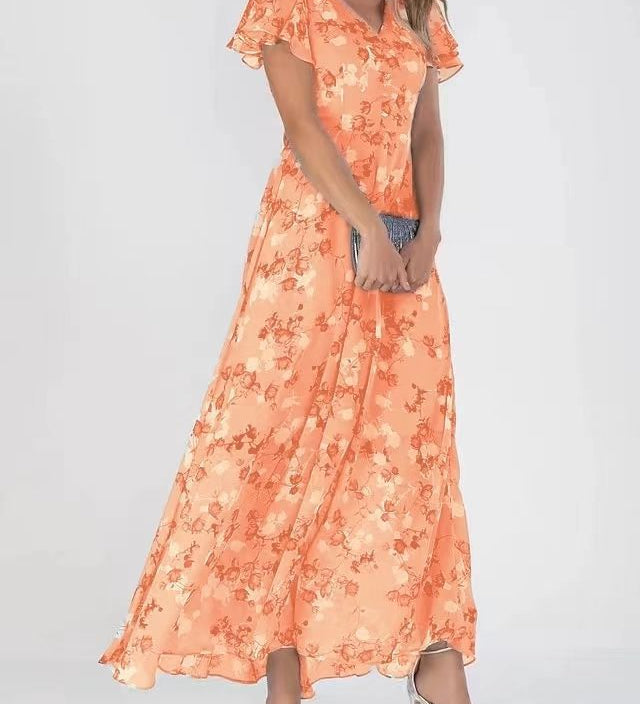 BRENDA™ – Flowing Floral Maxi Dress