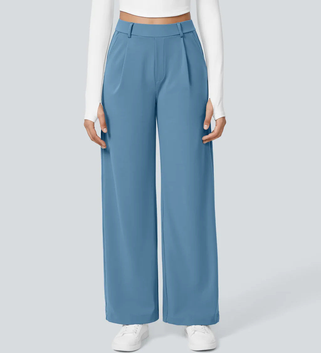 CHARMIE™ - Casual High Waist Straight Leg Pants