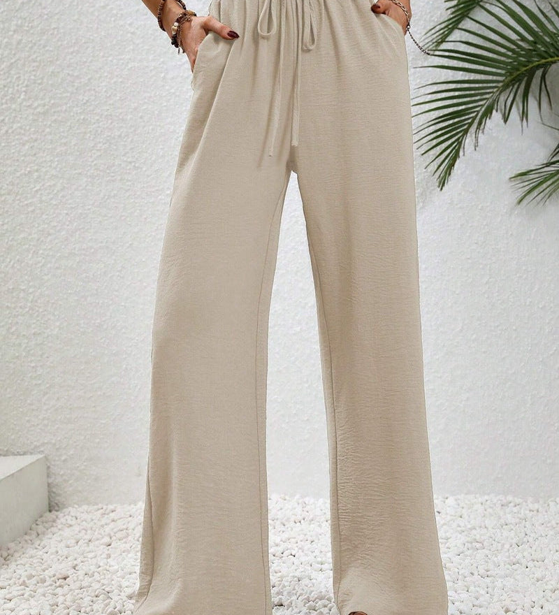 NIKU™ - Casual Wide Leg Drawstring Pants