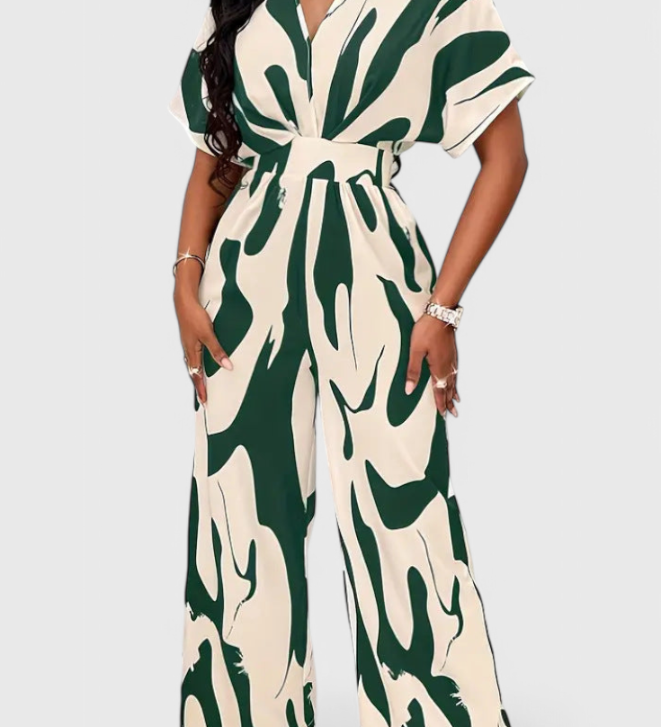 Zahara Mono Abstract with Fitted Waist