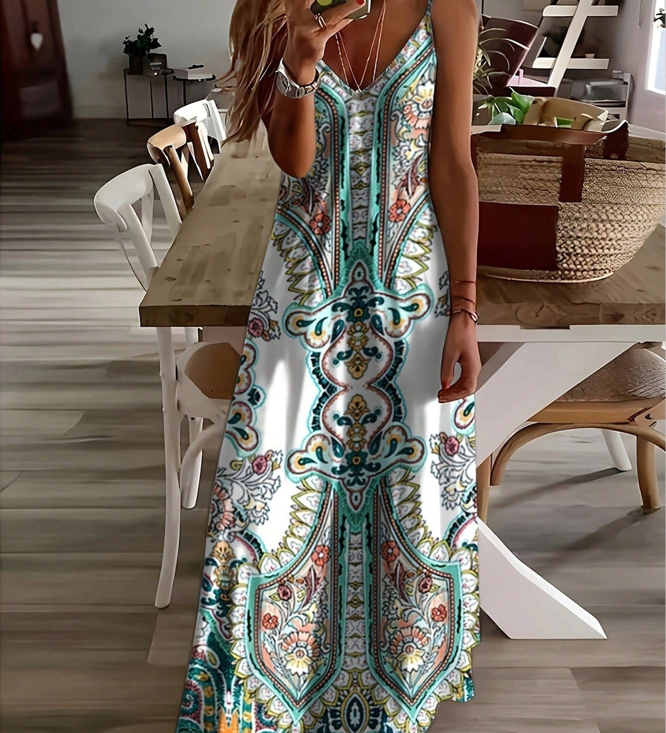 ROSARIO™ - Chic Summer Sleeveless Strap Maxi Dress