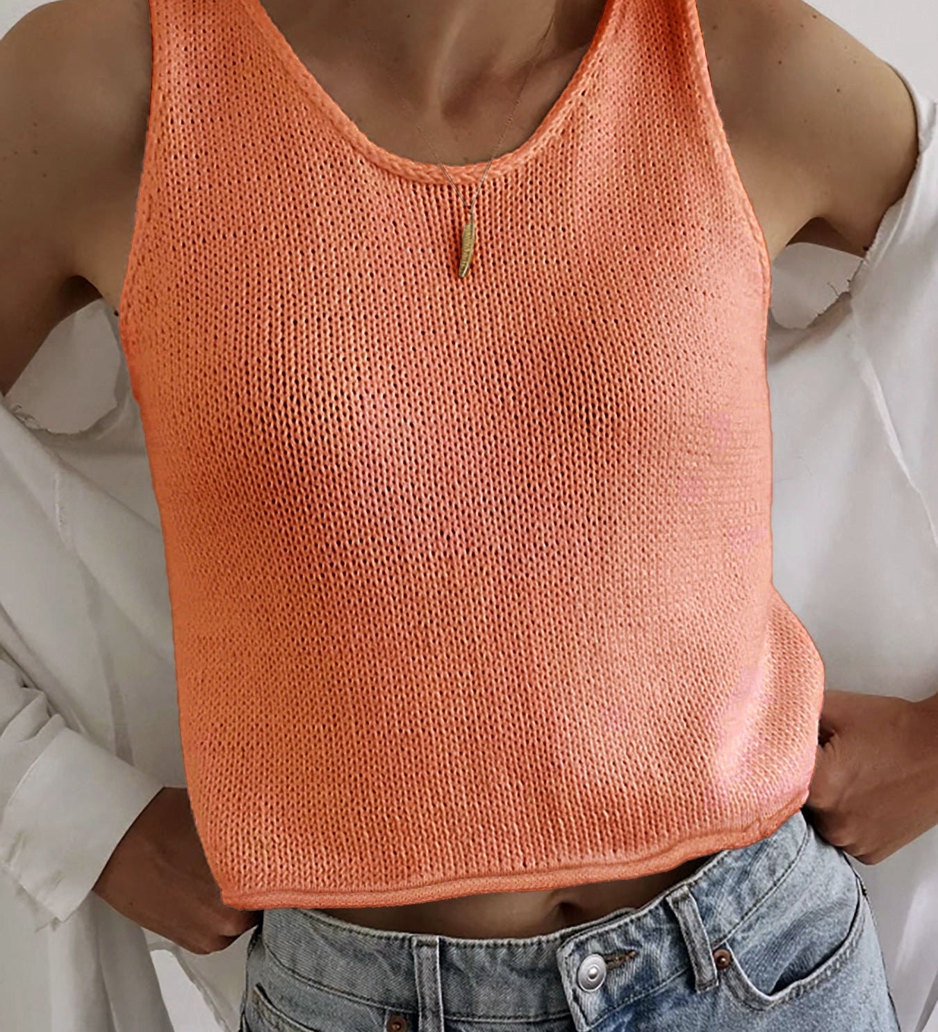KAREEM™ - Casual Round Neck Vest Pullover Top