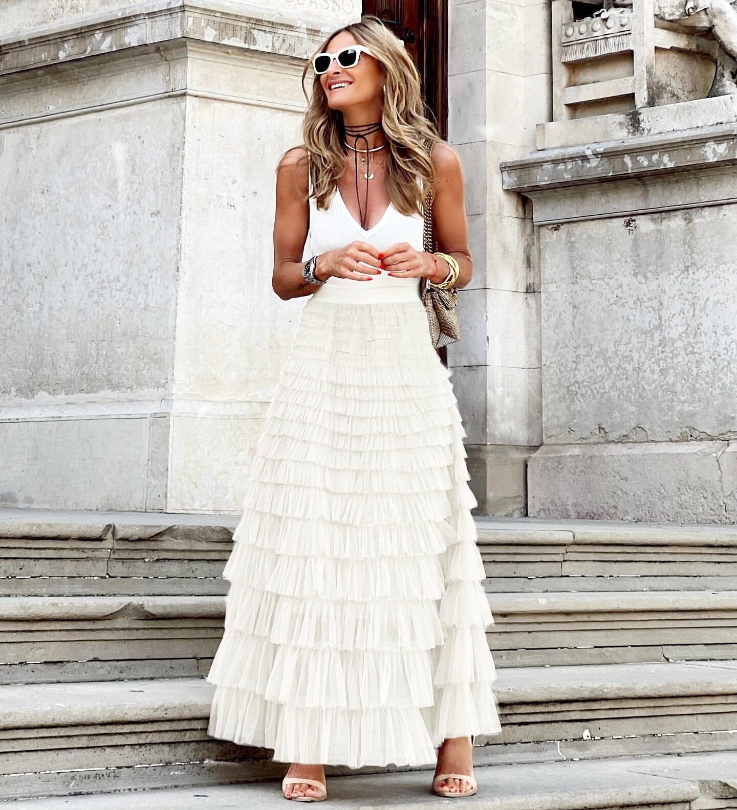 JOAN™ - Elegant Maxi Layered Cake Skirt