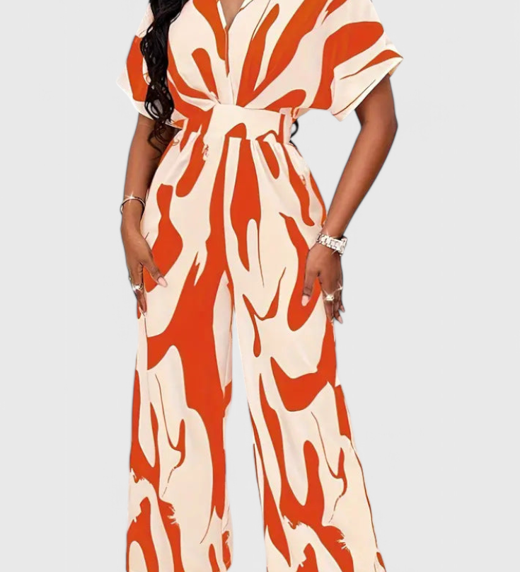 Zahara Mono Abstract with Fitted Waist