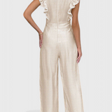 Amahle Mono in Linen with Ruffle Sleeves
