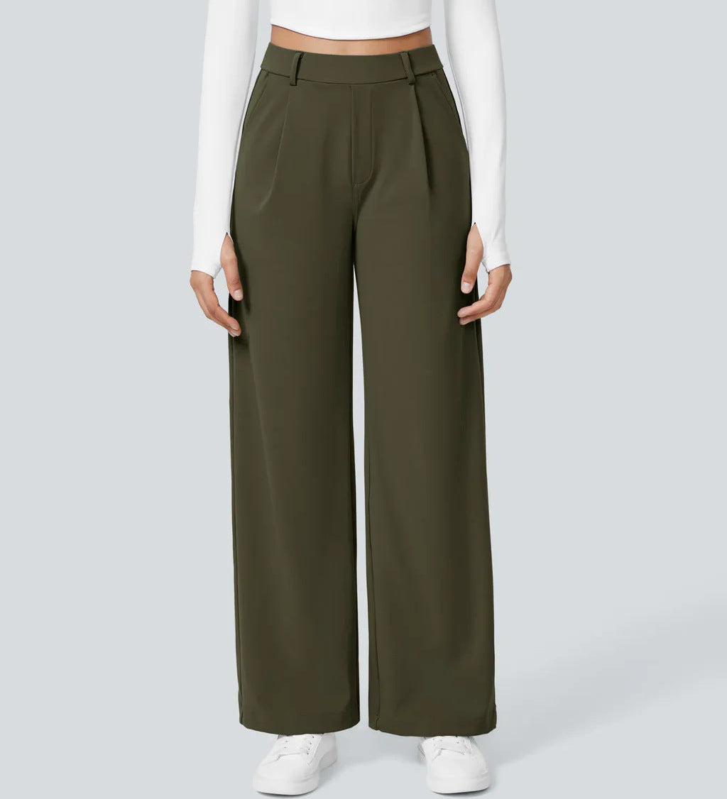 CHARMIE™ - Casual High Waist Straight Leg Pants