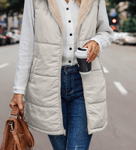 MISHELLE™ - Reversible Warm Hooded Vest