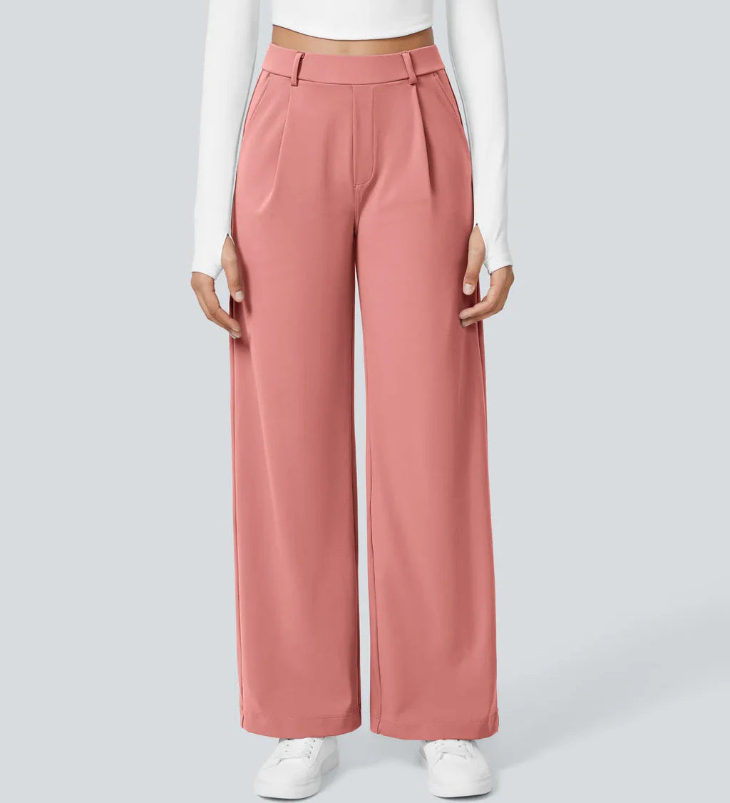CHARMIE™ - Casual High Waist Straight Leg Pants