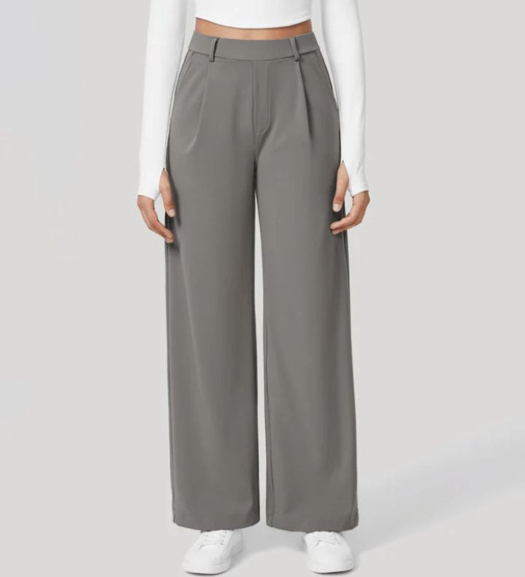 CHARMIE™ - Casual High Waist Straight Leg Pants