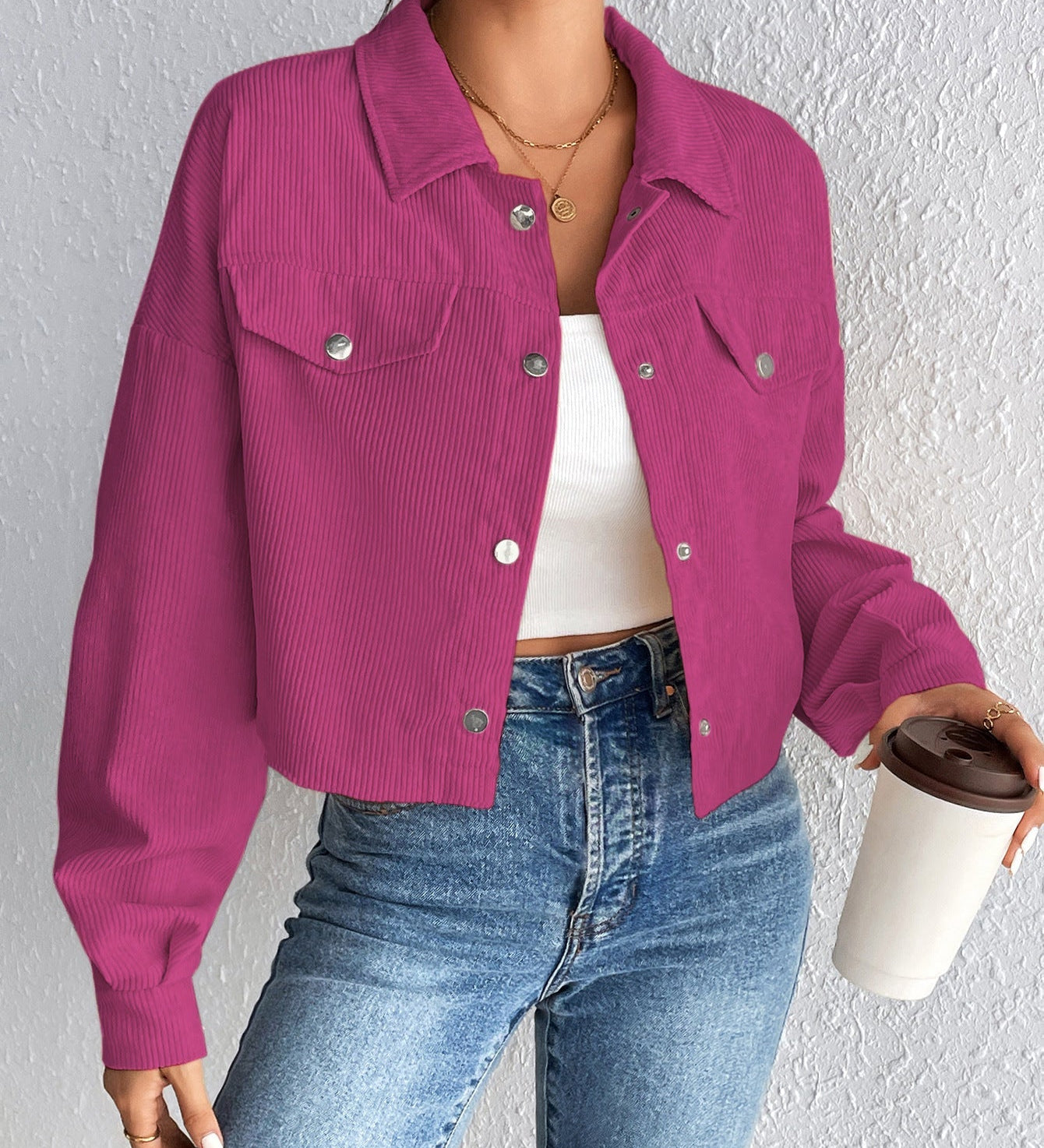 TALLULAH™ – Vintage Collared Button-Up Jacket