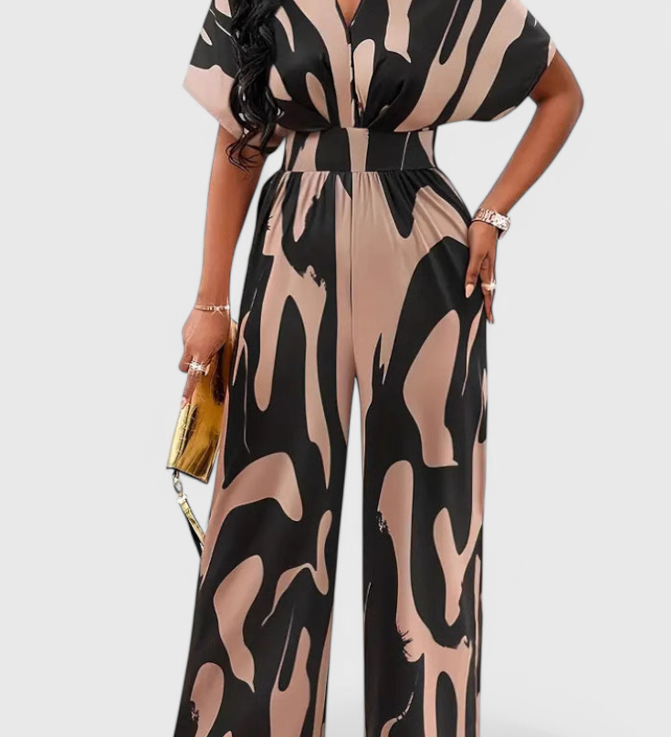 Zahara Mono Abstract with Fitted Waist
