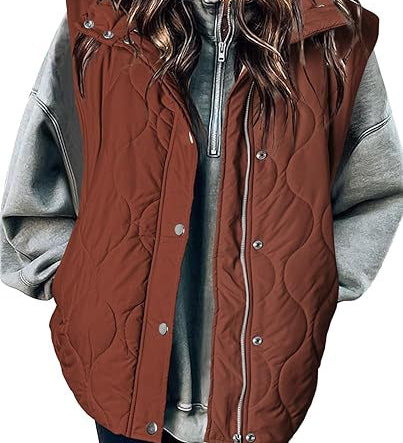 DARCY™ - Chic Lightweight Button-Up Puffer Vest