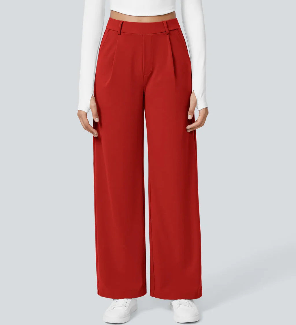 CHARMIE™ - Casual High Waist Straight Leg Pants