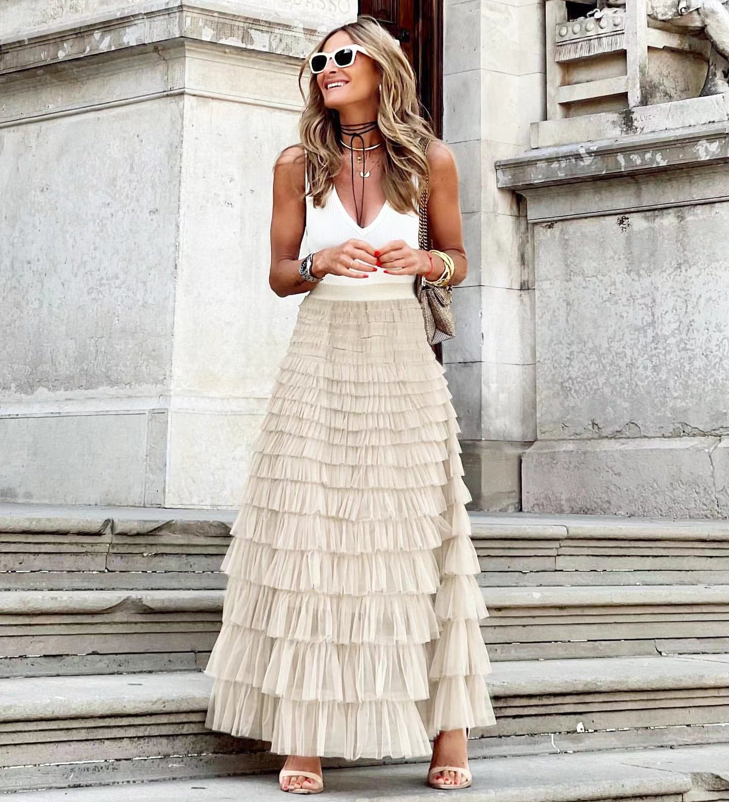 JOAN™ - Elegant Maxi Layered Cake Skirt