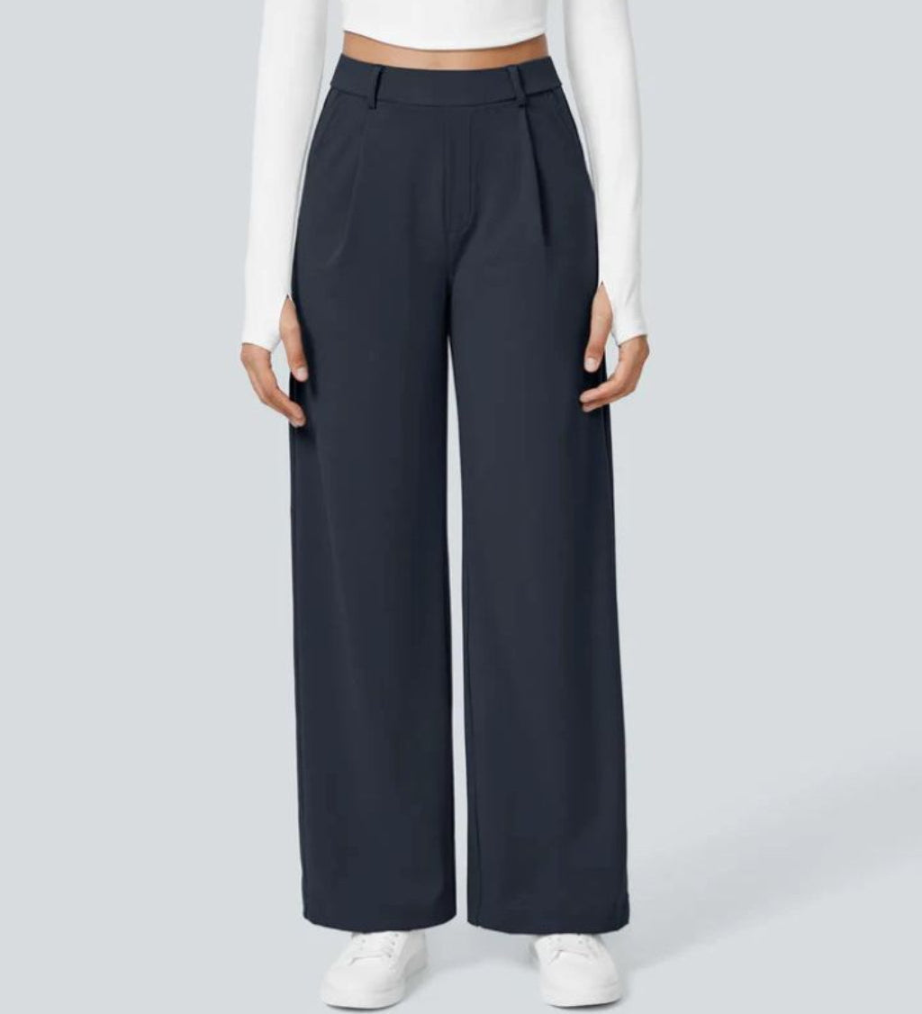 CHARMIE™ - Casual High Waist Straight Leg Pants