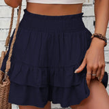 GAIL™ - Casual Ruffle Tiered Boho Shorts