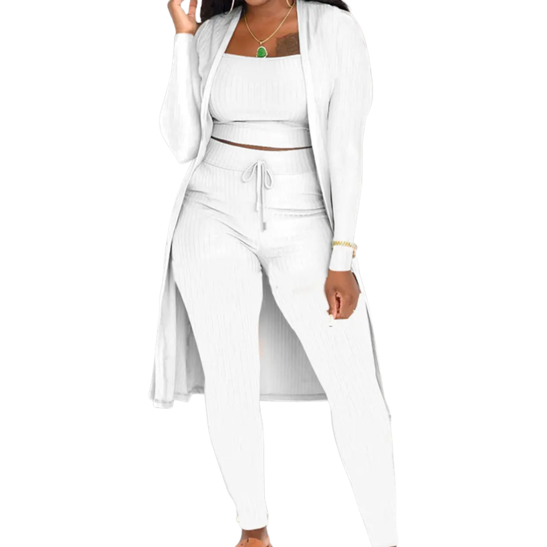 LINDEN™ – Cozy Knit Open Front Co-ord Set