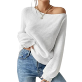 HALCIE™ – Off-Shoulder Relaxed Knit Sweater