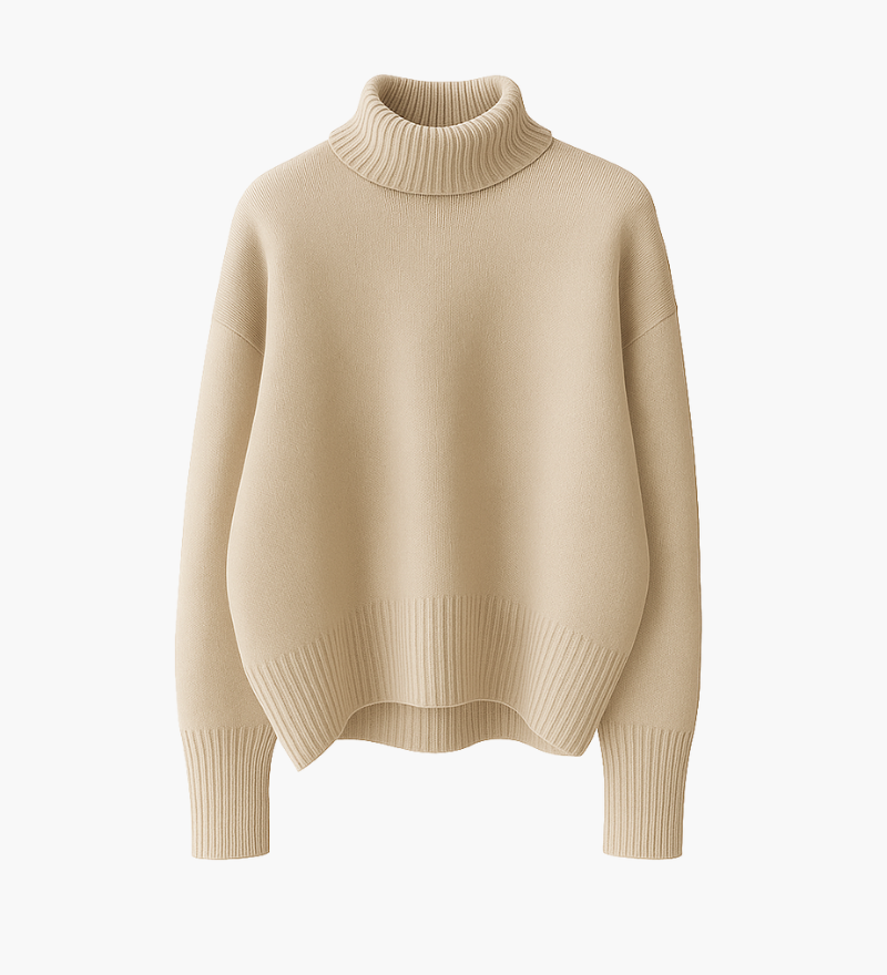 JERSEY SUAVE CON CUELLO ALTO