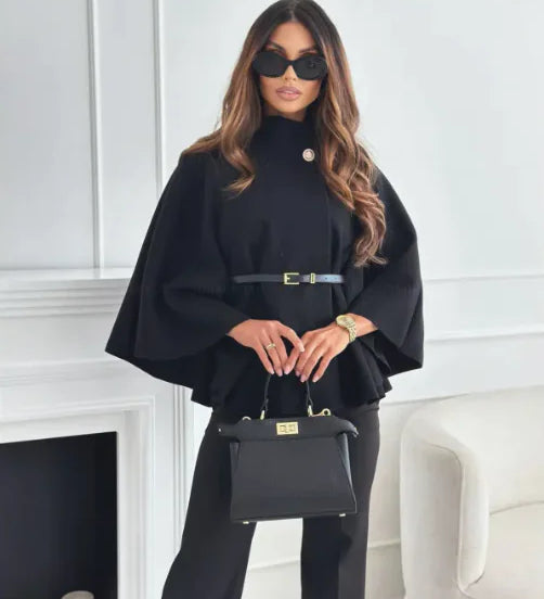 GAMORA™ - Stylish High Neck Cape Jacket