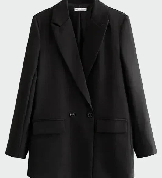 Oversized Coat with Modern Lines