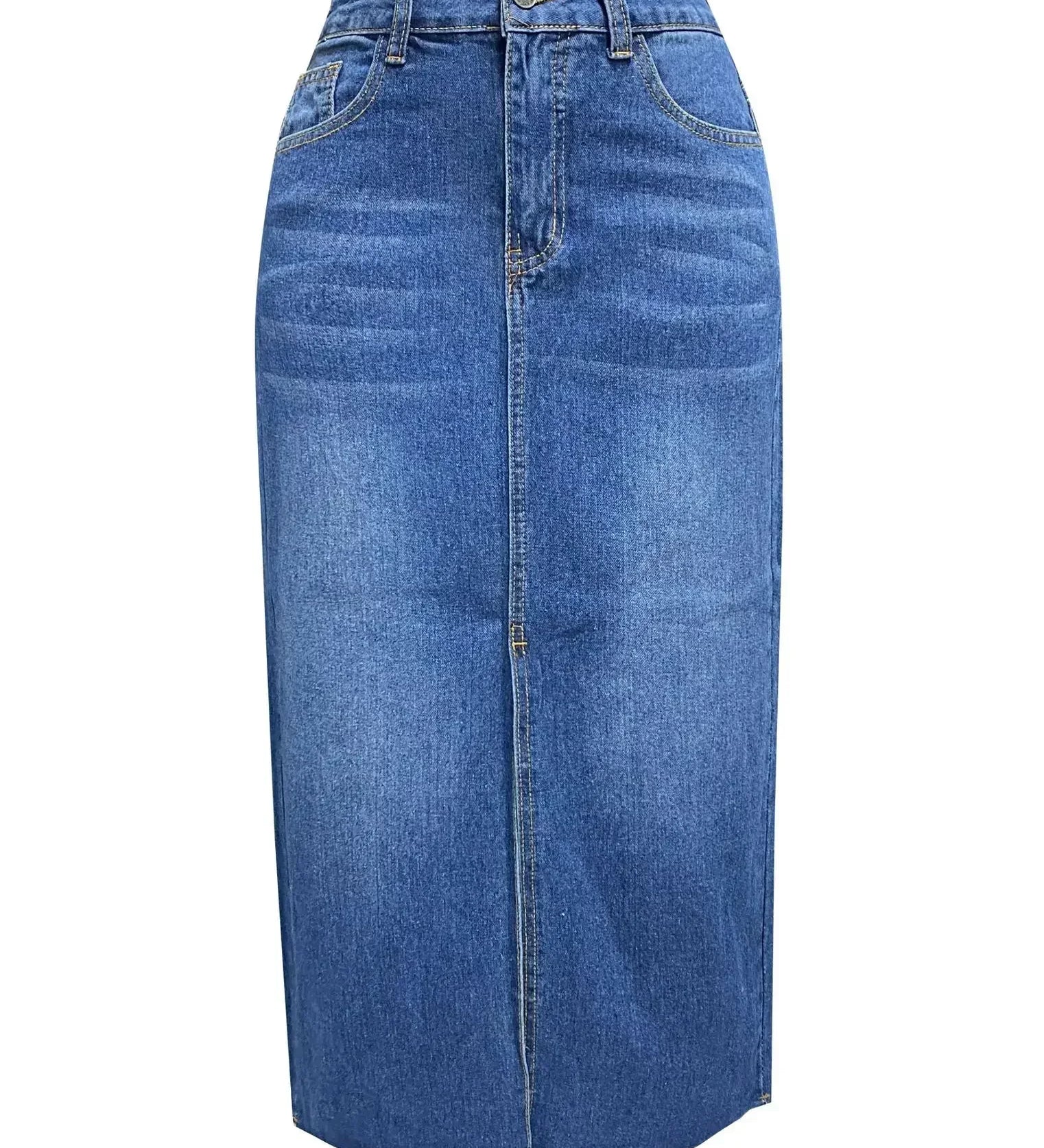 DENISE™ – Classic High-Waist Denim Skirt