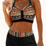 Palmira - High-Waisted Striped Bikini
