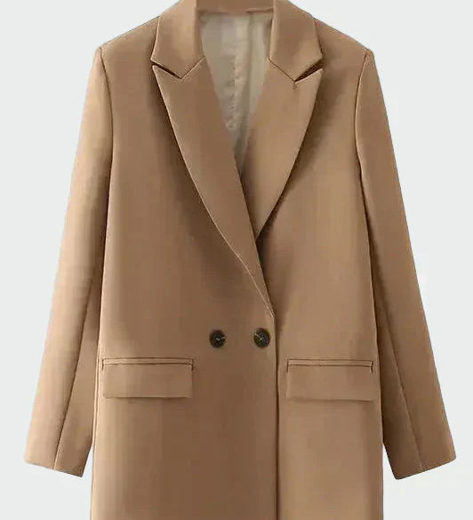 Oversized Coat with Modern Lines