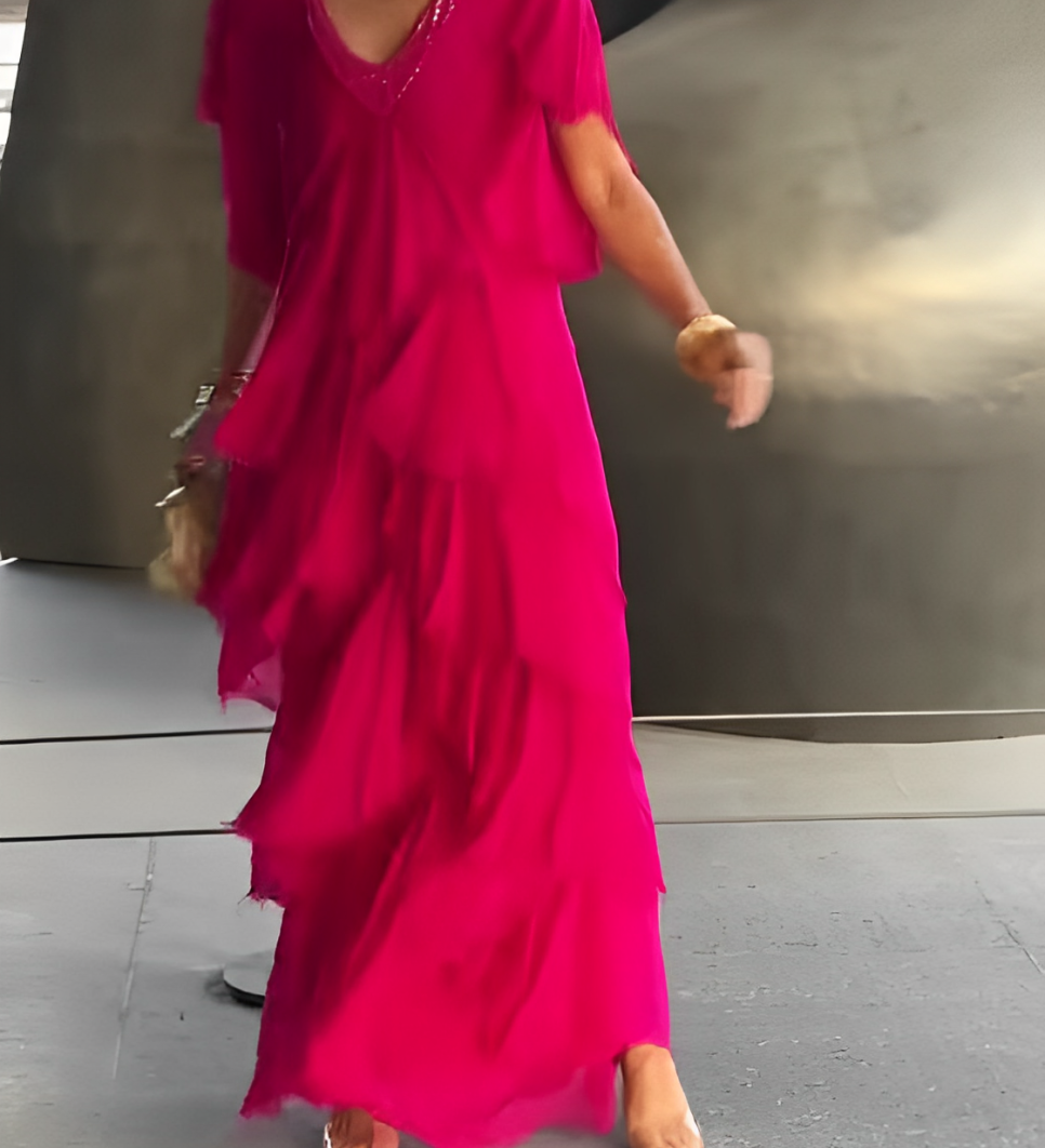 LYNETTE™ - Elegant Flowing Long Dress