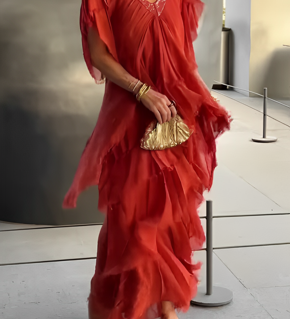 LYNETTE™ - Elegant Flowing Long Dress