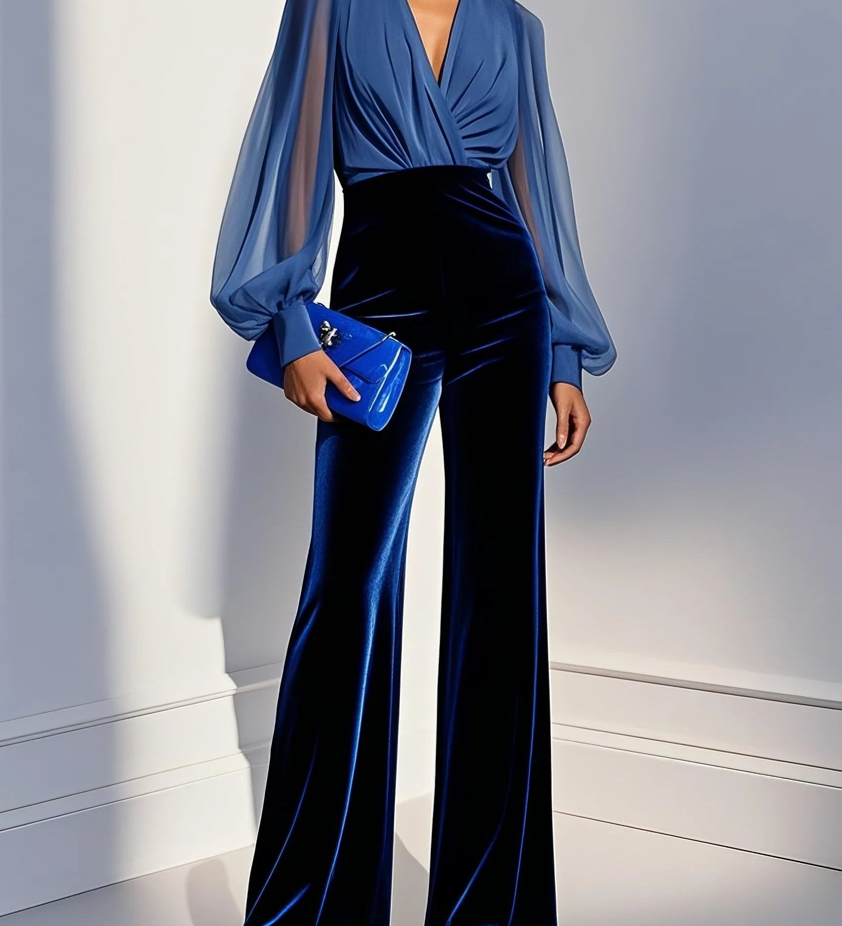 Carmen | Elegant jumpsuit with V-neck