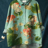 CLAUDIA™ - Fish Art Shirt