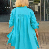 CÉLINA™ - Classy Long Shirt Jacket