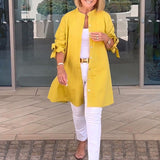 CÉLINA™ - Classy Long Shirt Jacket