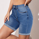 RAPHAELLE™ - Stretch-Fit Bermuda Jean Short