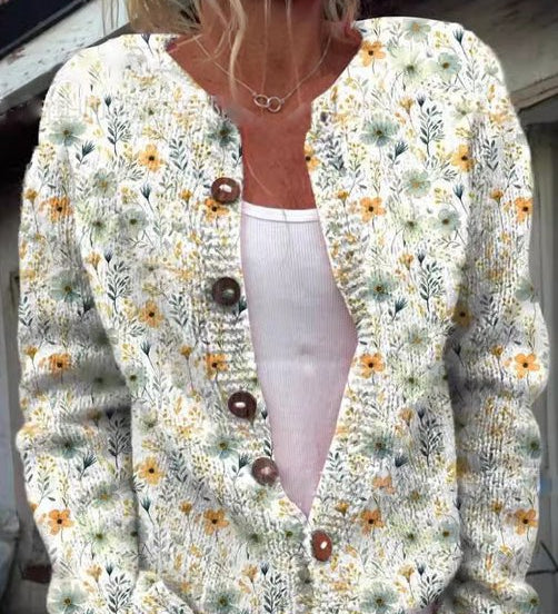 FLORA™ - Vintage Floral Cardigan