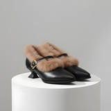 Velina Leather Heels