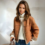 Rosália - Fur Coat with Buttons