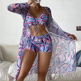 Paula | 3-Piece Printed Bikini Set